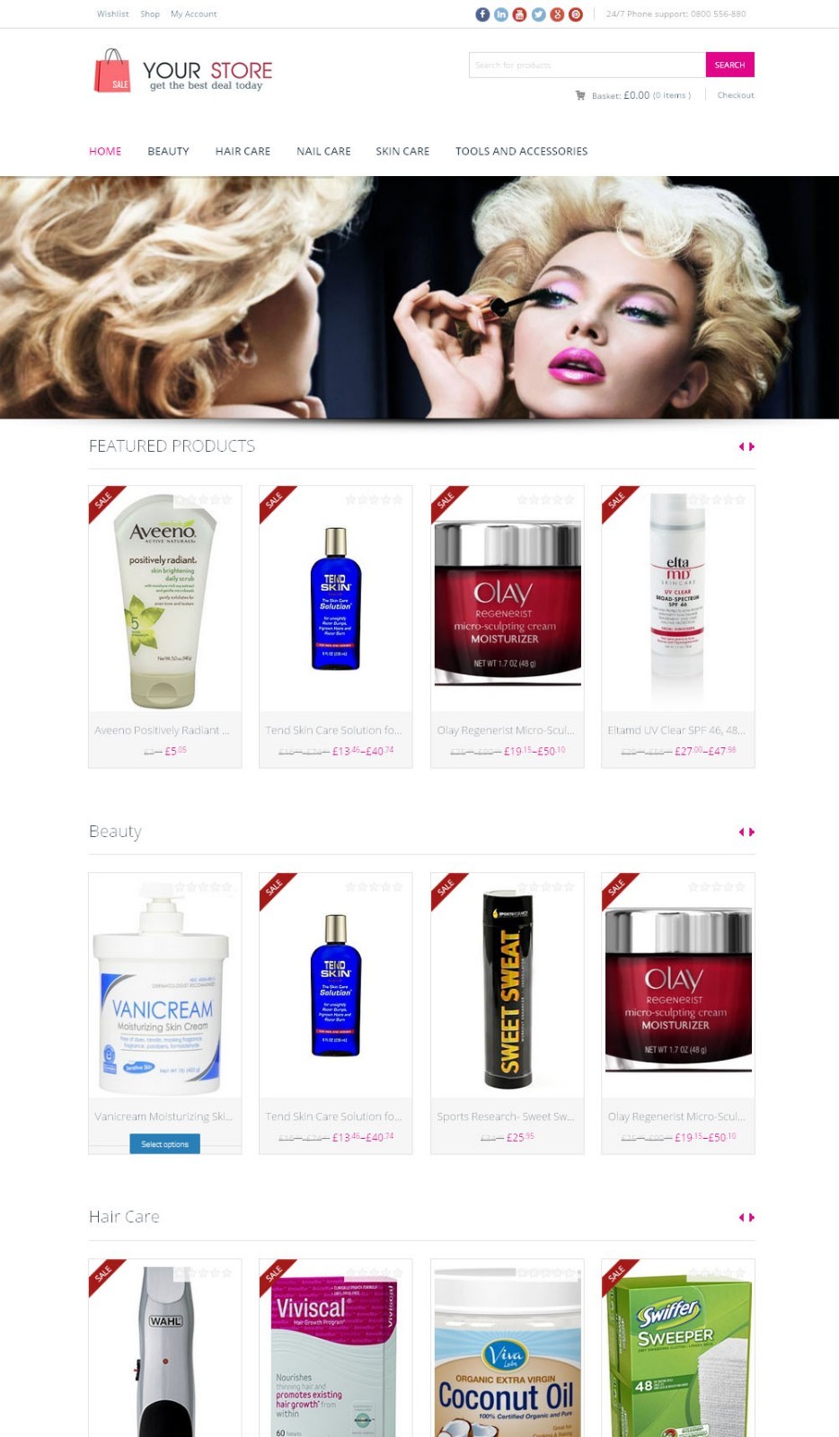 Beauty Store – Next Generation Amazon Affiliate Website + Shopping Cart