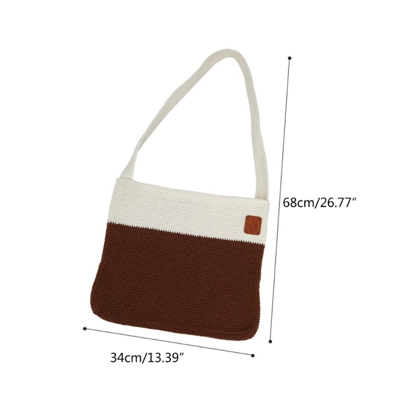DIY Crochet Starter, DIY Crochet Shoulder Bag Kits Include Crochet Hook, Yarns,