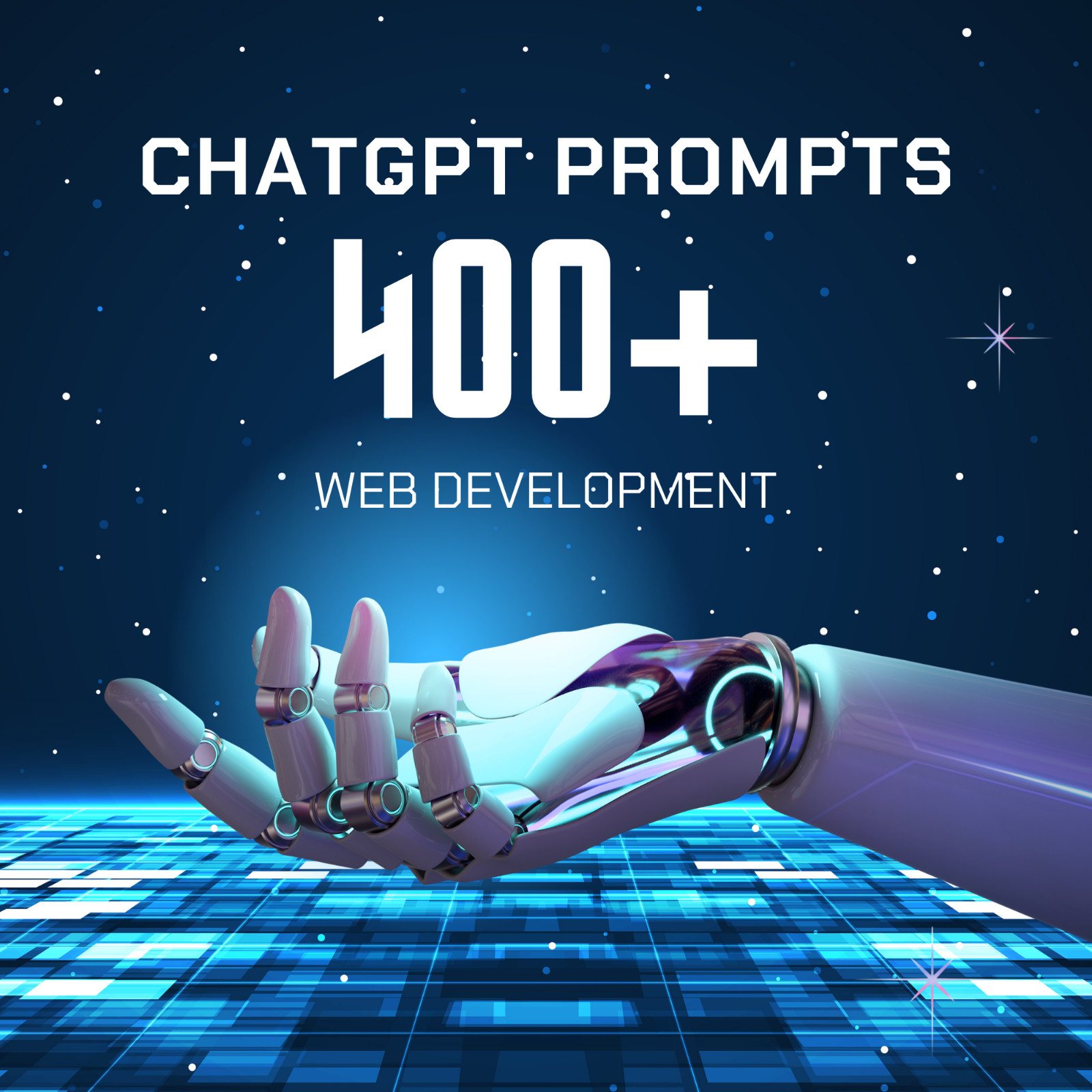 400+ ChatGPT Prompts Web Development in Englisch mit PLR Rechte