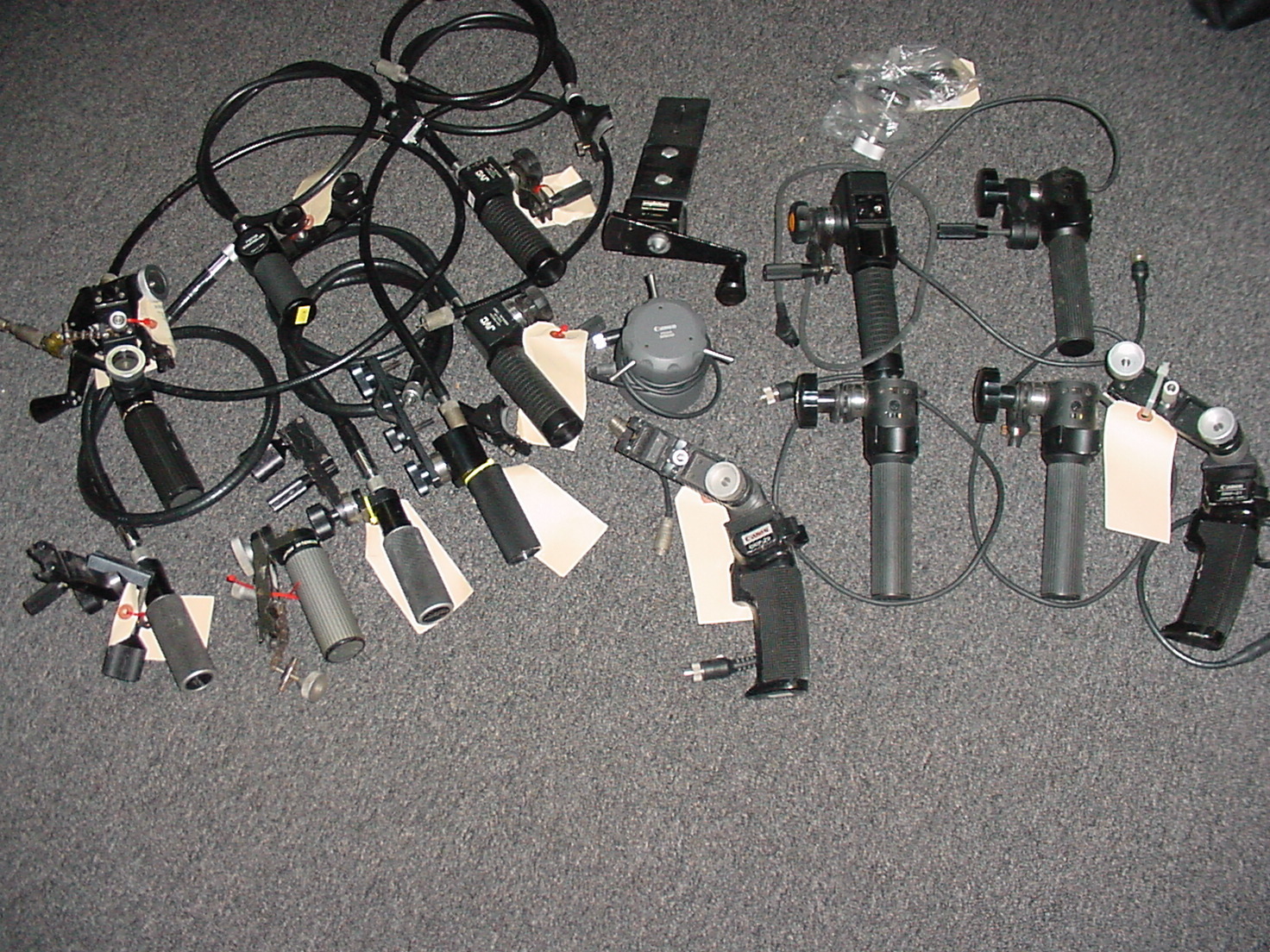 Lot of PRO Sony,JVC,Panasonic,Fuji zoom lens focus / zoom controllers. MAKEoffer