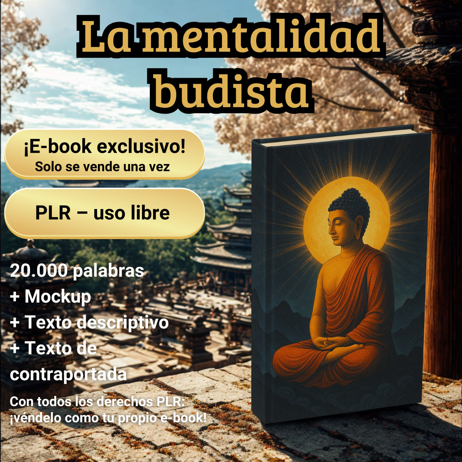 La mentalidad budista 20k palabras Exclusivo E-book PLR