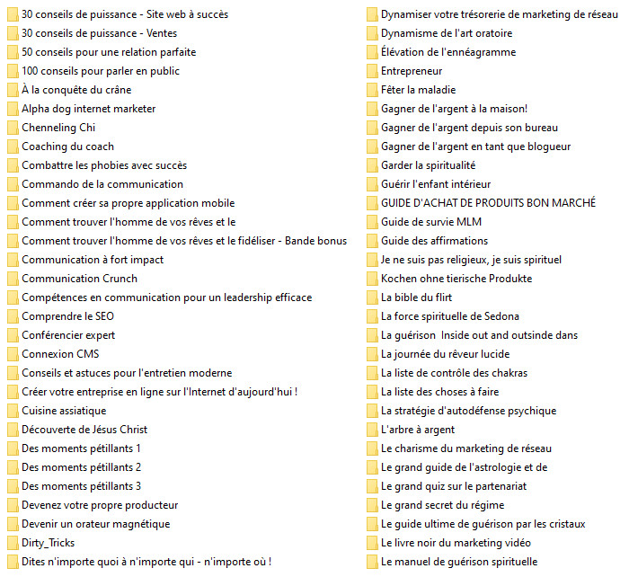 101 eBook’s Mixed Topics in French with PLR/MRR License