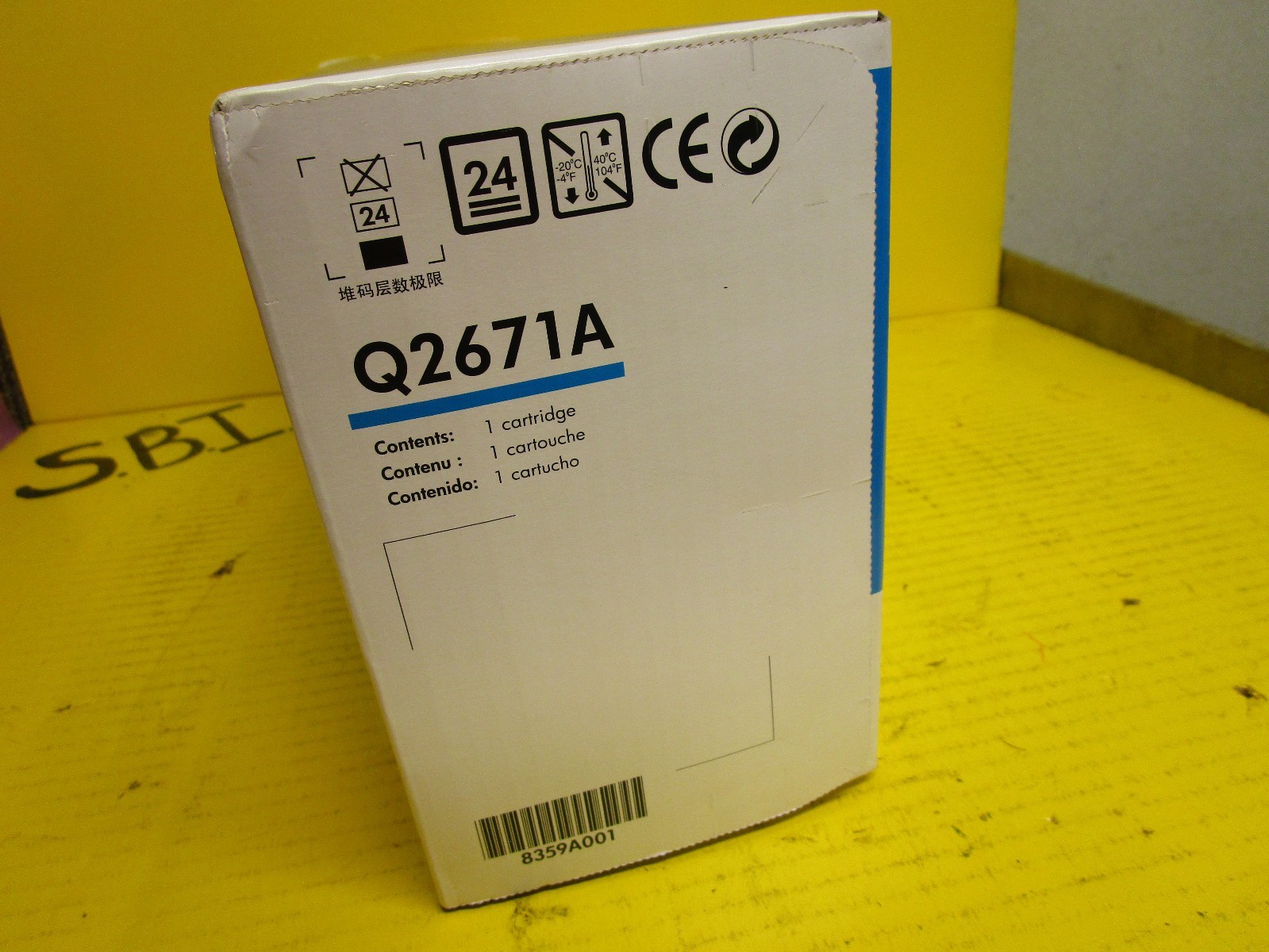 HP HEWLETT PACKARD COLOR LASERJET PRINT CARTRIDGE Q2671A CYAN 3500 3550 SEALED