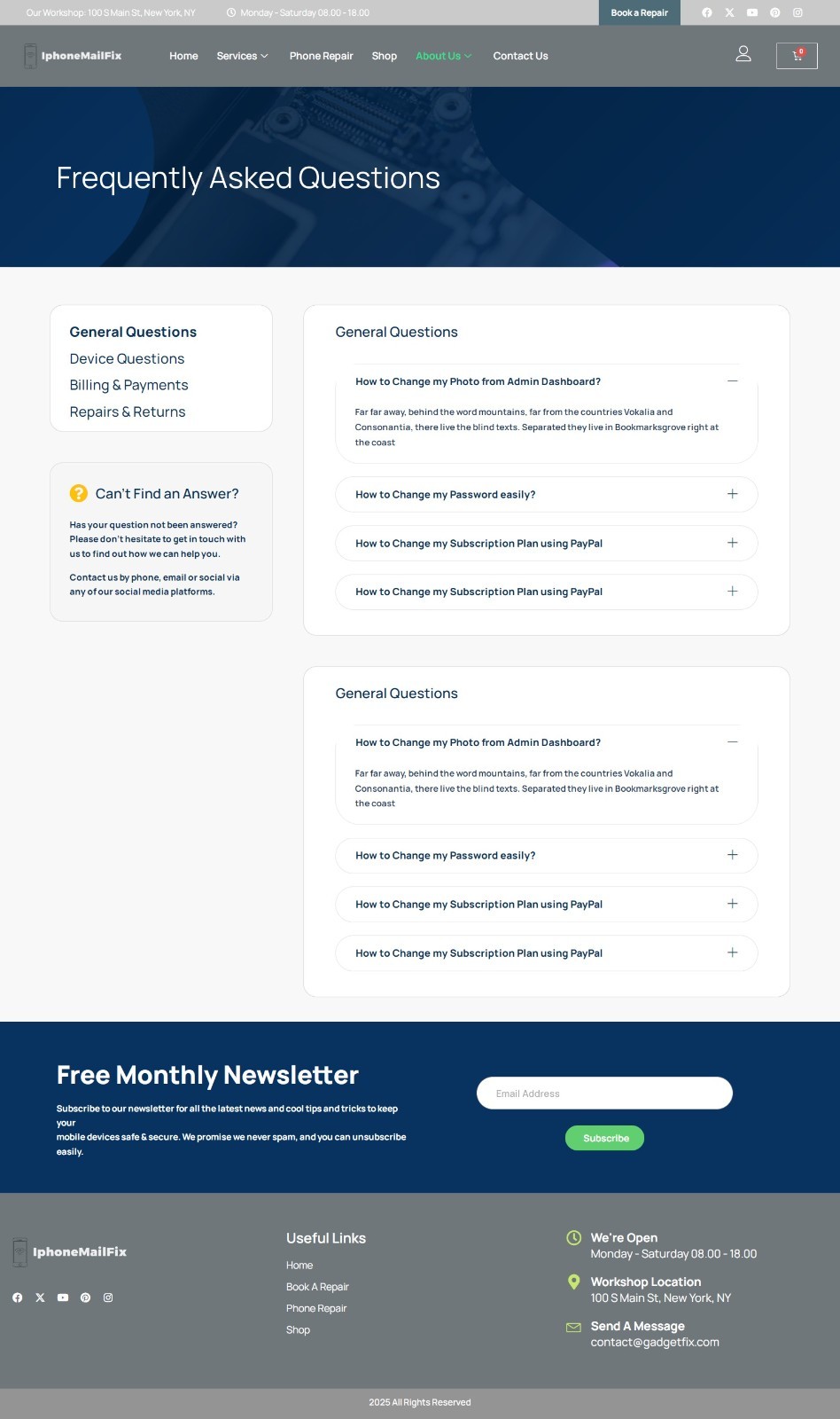 IphoneMailFix.com Domain Name & Website, Start a iPhone Mail Repair Business