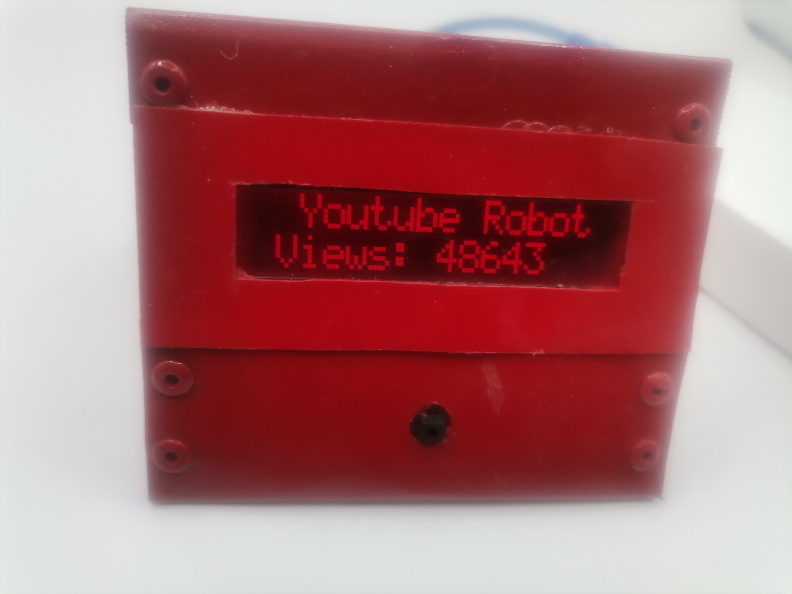 2×16 Info Wi-Fi Display: Live Web Visits, FB Likes, YT Views, …