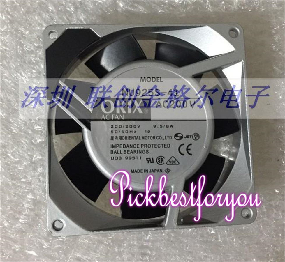 ORIX MU925S-41 Aluminum frame cooling fan AC200V 9.5/8W 90*90*25MM #Mq41 QL