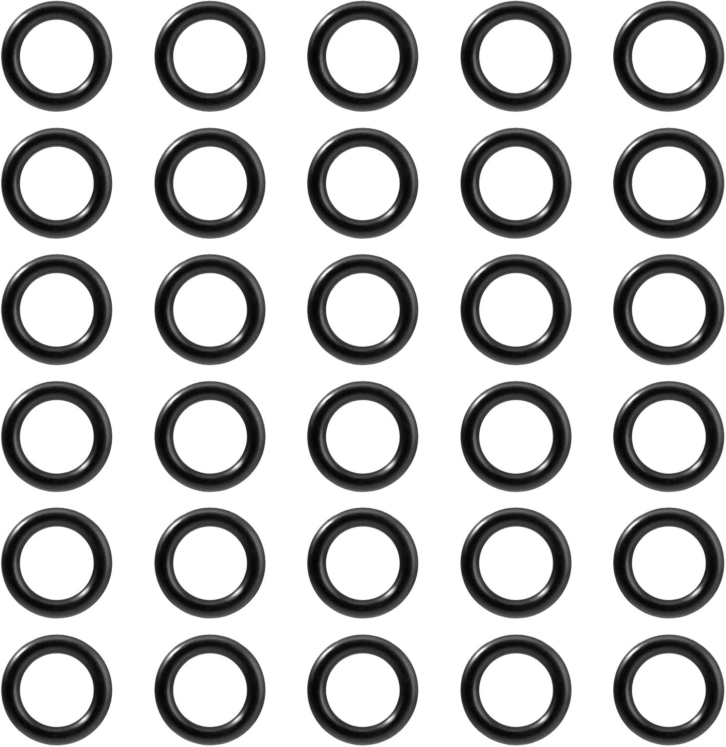 BOXOB 30pcs Propane O-Rings for Soft Nose POL Seal Fittings, Rubber Leak-Proof