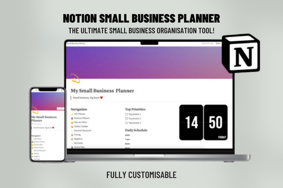 Notion Small Business Planner Template