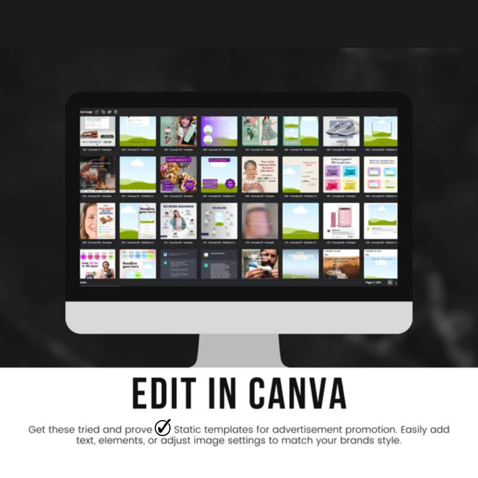 600+ High-Converting Static Ads Canva Templates | Bonus 1000+ Social Media