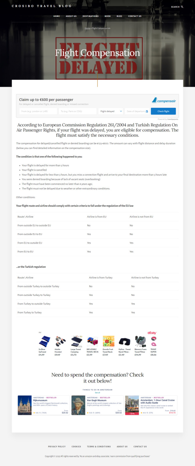 Special offer!-Ready Travel Website – Affiliate System- Ebay Partner & Affiliate
