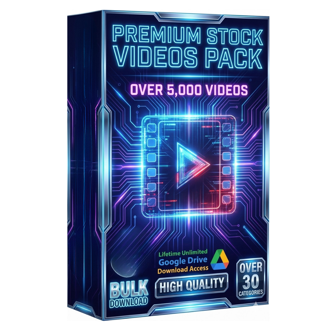 5000+ HD & 4K Stock Videos Pack – Your Ultimate Footage Library