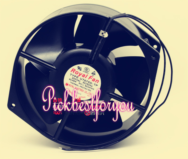 ROYALFAN TYPE UT675D-TP 200V 43/40W 172*150*55 High Temperature Fan #M191B QL