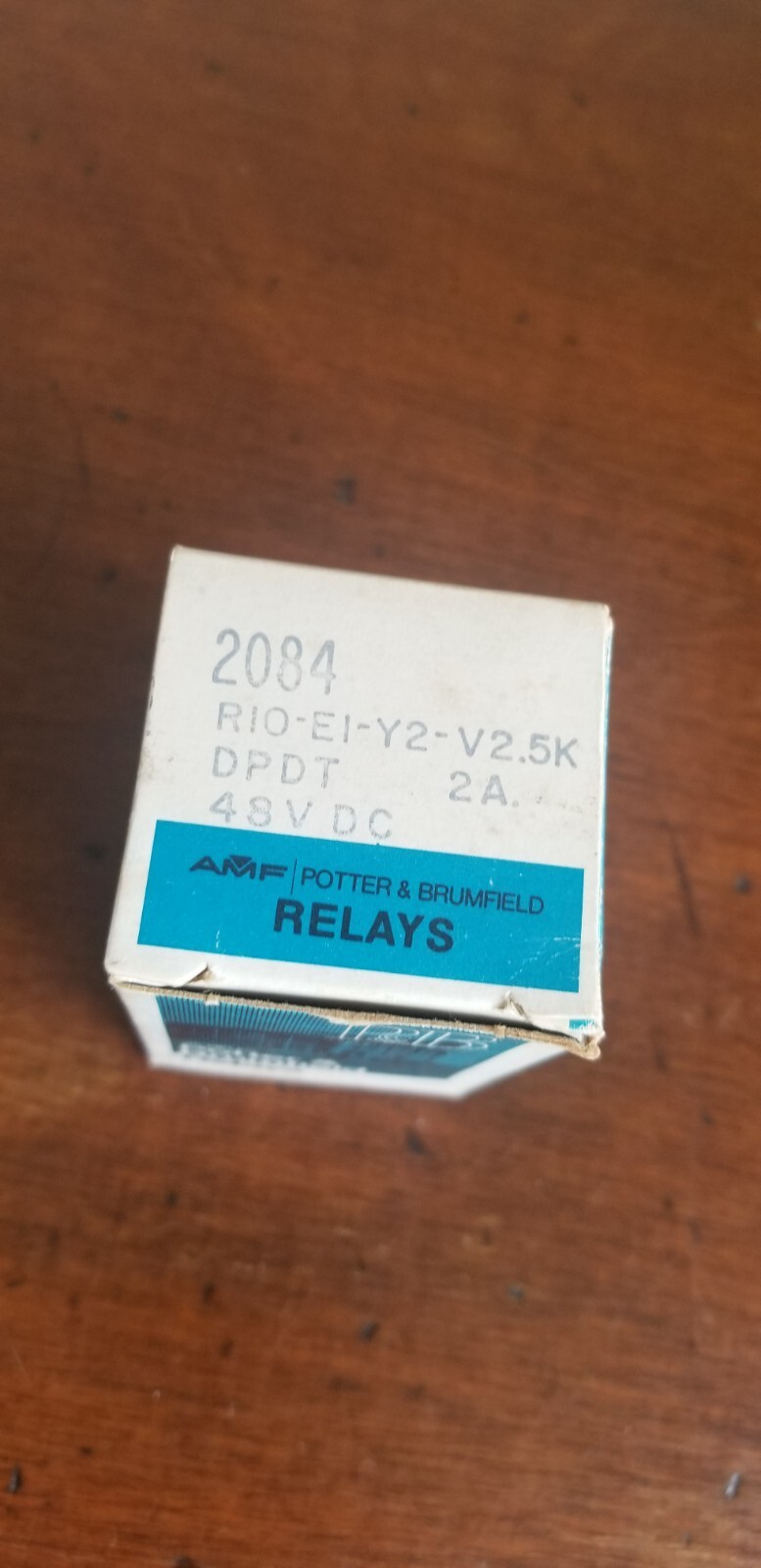 Vintage Potter & Brumfield Coil Relay 2084 RIO-E1-Y2-V2.5K 48V DC 2A
