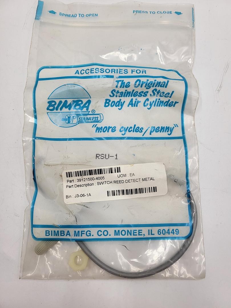 BIMBA 39121500-4005 RSU-1-QCX Reed Sensor, M8 Quick Connect