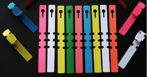 120PCS Wrap around tree tags 8″x3/4″ vinyl plastic nursery plant label #M1493 QL