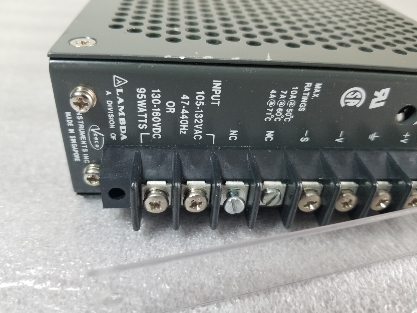 LAMBDA LJS-13A-12-OV POWER SUPPLY 105-132VAC or 130-160VDC