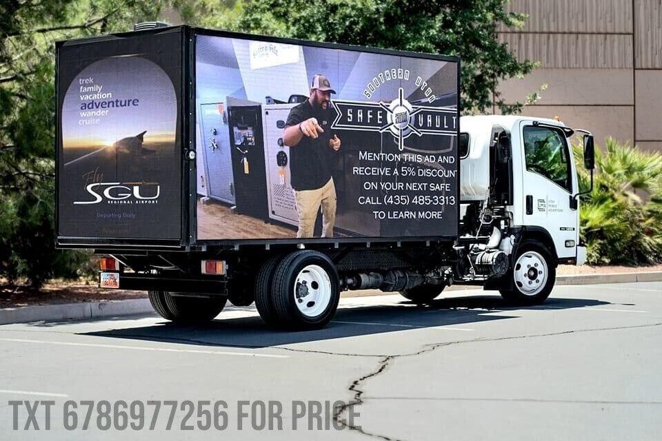 Digital Advertising Led billboard Truck P5 All Weather Proof Turn Key Truck