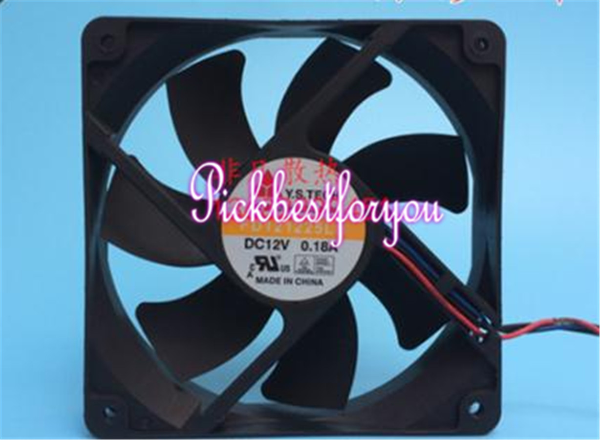 Y.S.TECH FD121225LB Double ball fan DC12V 0.18A 120*120*25mm 2pin #MD59 QL