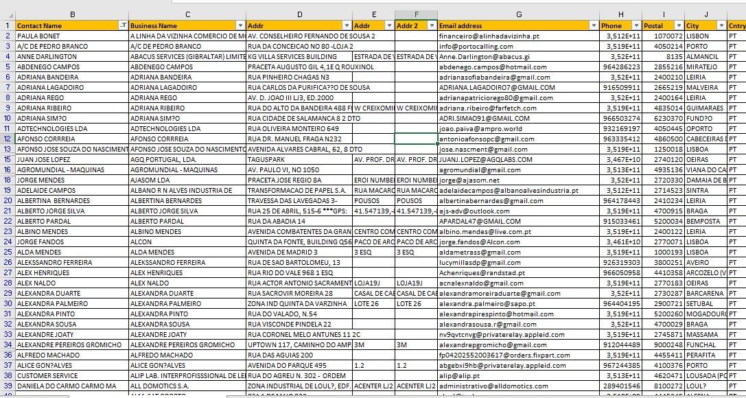 300K PORTUGAL Email Database list 2026 | Contact Leads (Digital Download)