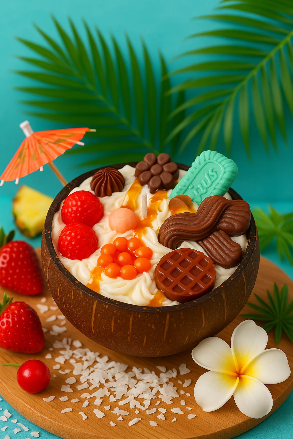 Coconut Cocoa Bliss – Handmade Candle