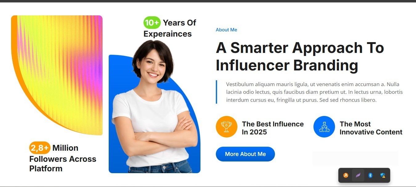Great Infuencer Website with Bundle Deal for Content Creators with Free Hosting