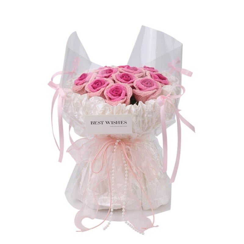 Crochet Flower Bouquet Supplies with Step-by-Step Video Tutorial Instruction