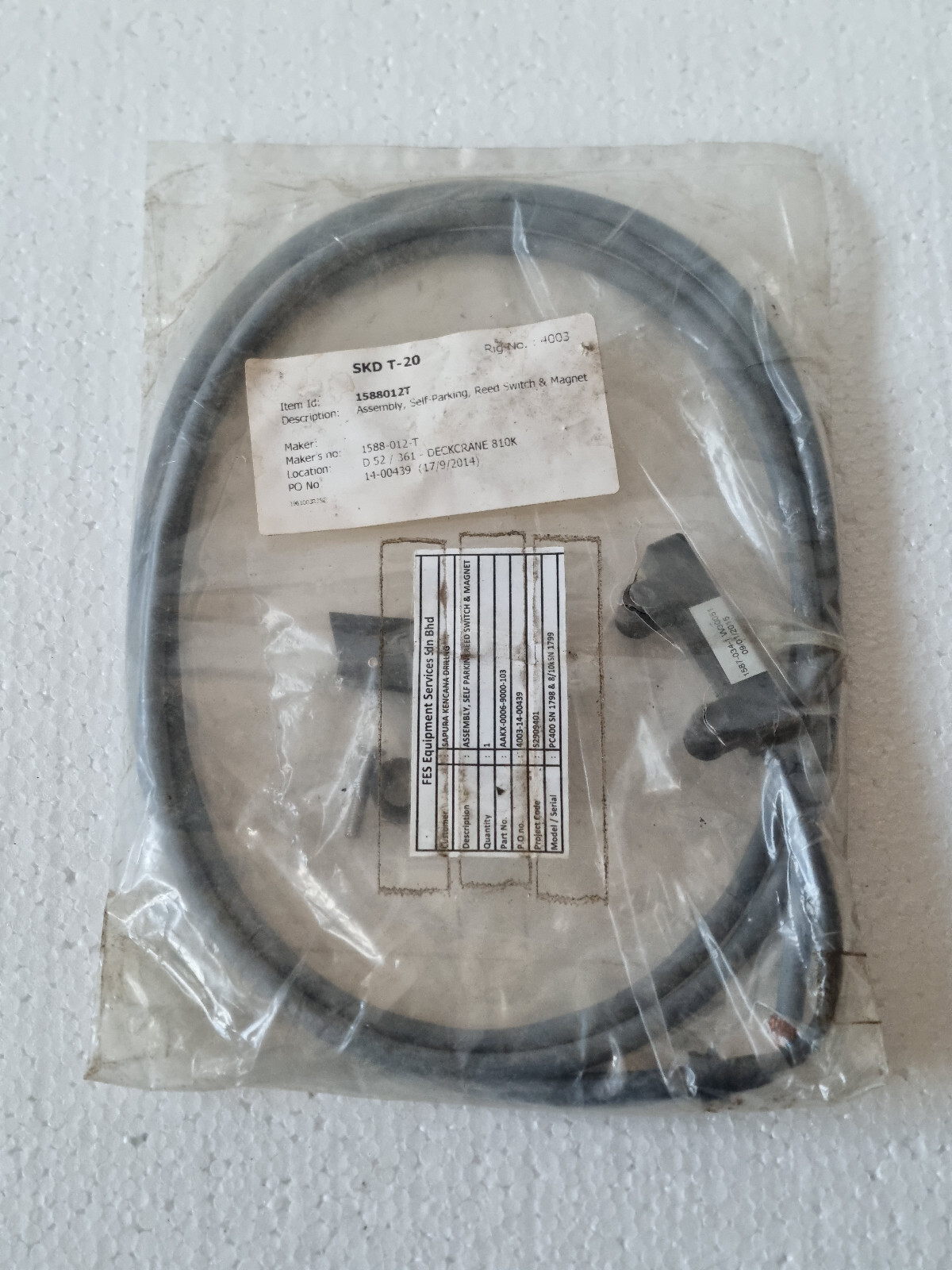 SKD T-20 1588012T Self parking reed switch sensor & magnet for deckcrane 810k
