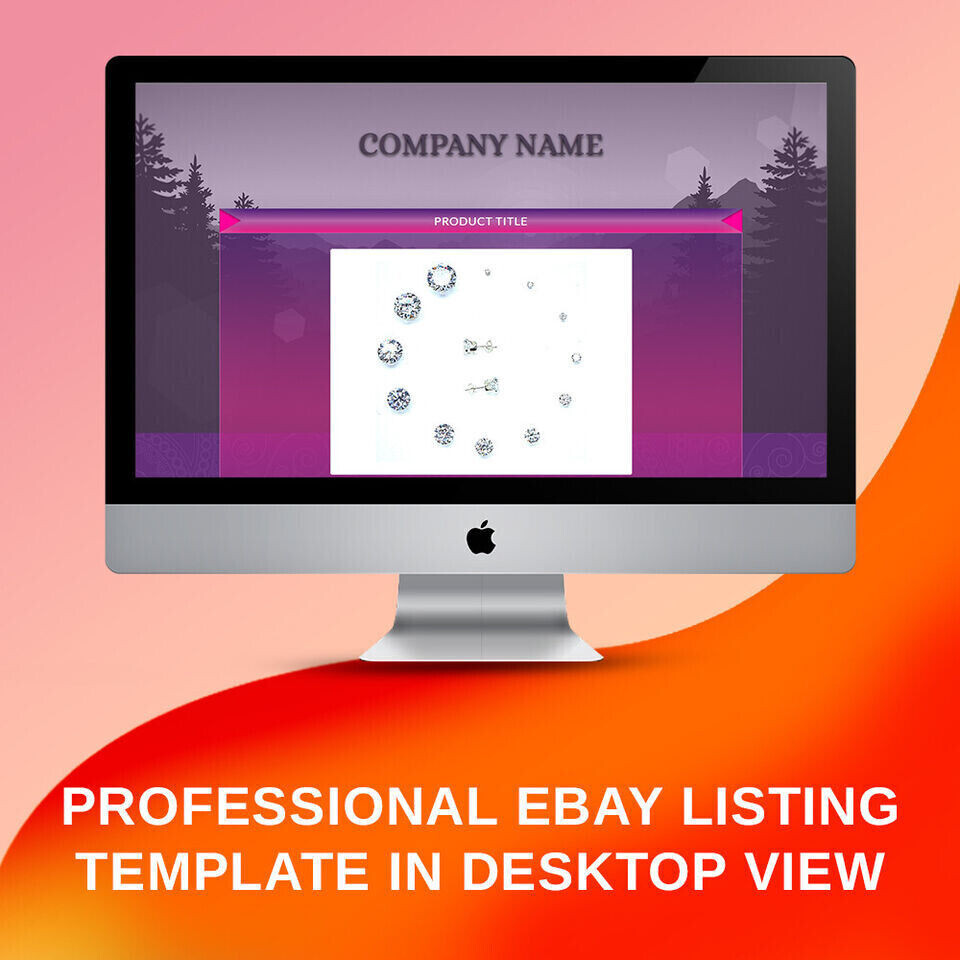 eBay Mobile Responsive eBay Listing Template Auction Template Universal