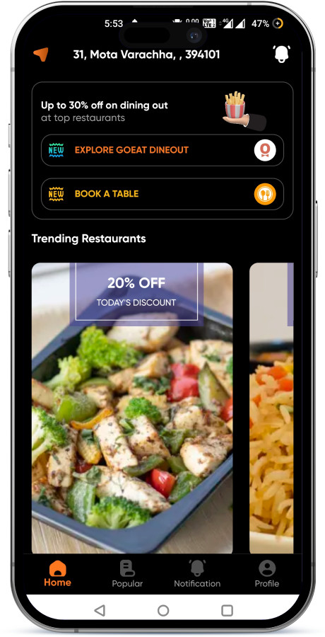 TableGo Restaurant Table Booking & Deals Flutter App | Andoid, iOS | Admin Panel