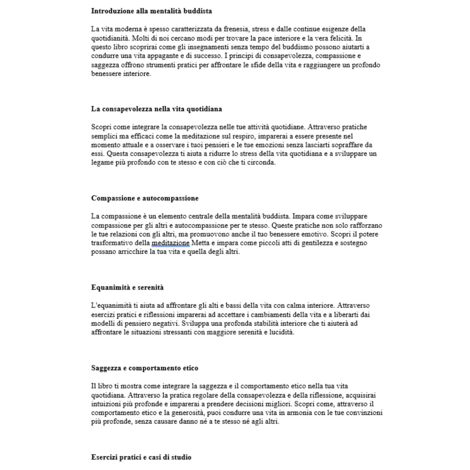La mentalità buddista 21k parole e-book PLR esclusivo
