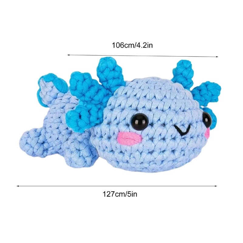 Crochet Dragon Kits for Kid Adult, Including Crochet Hook, Instruction