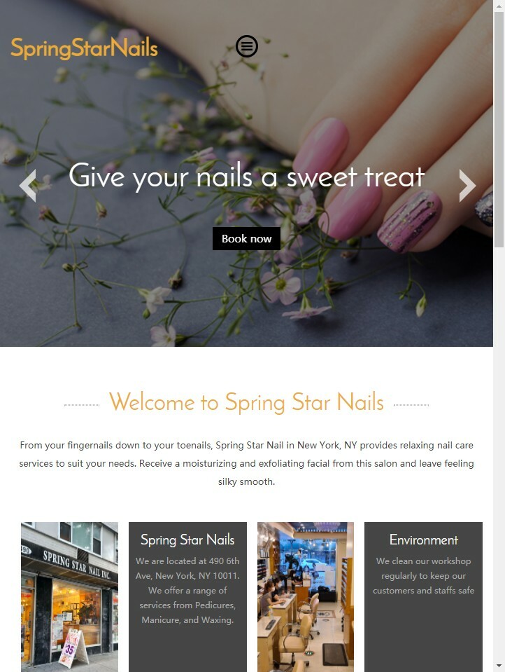 Professional website design and build for beauty salons, massage shops, SPA ,etc