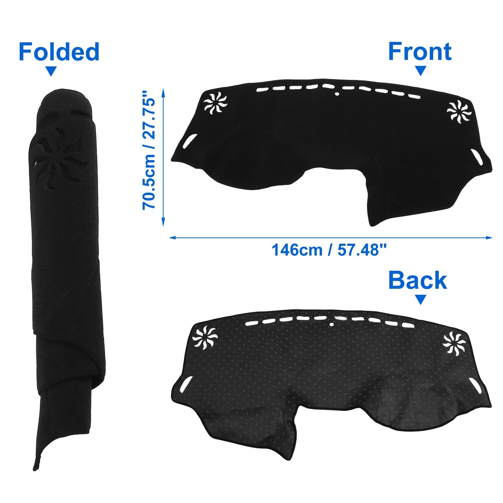 X AUTOHAUX Dash Cover for Dodge Journey 2011-2020 – Non-Slip Dashboard Protec…