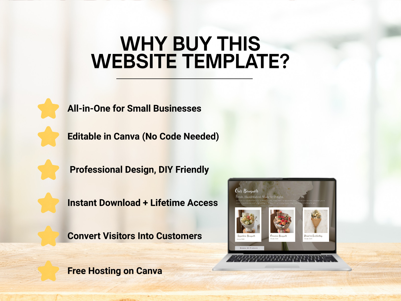 Canva Business Website Template | Editable Website for Small Business