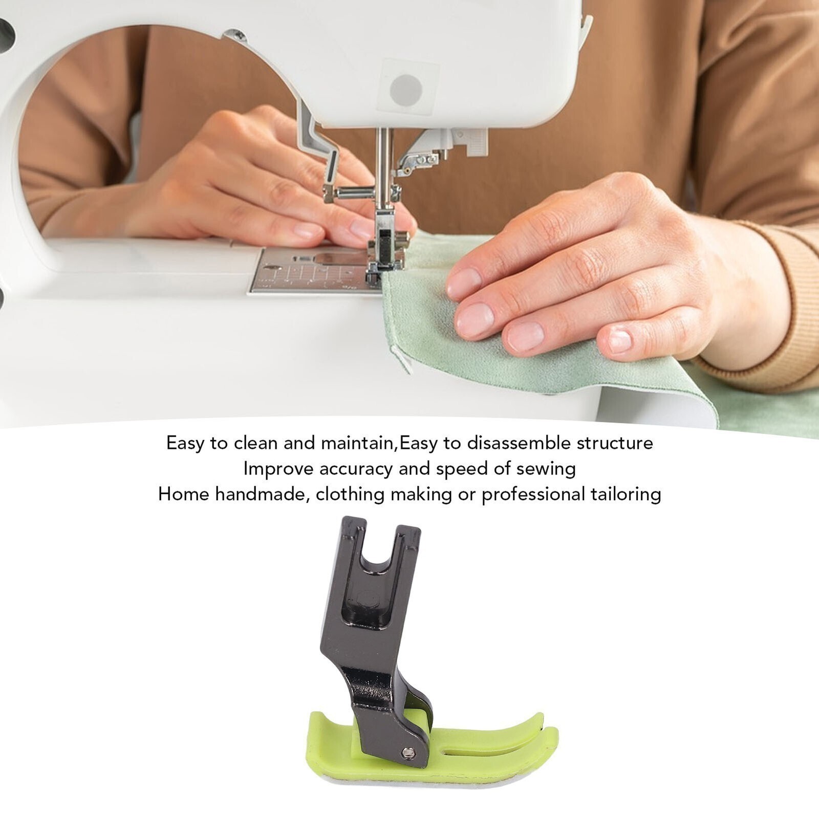 Flat Presser Foot Plastic Steel Prevent Wear Universal for Walking Foot