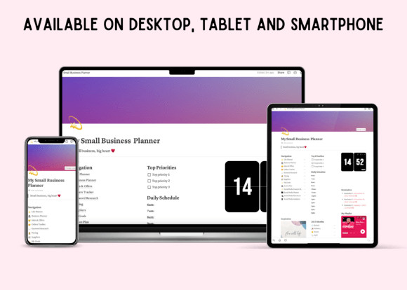 Notion Small Business Planner Template