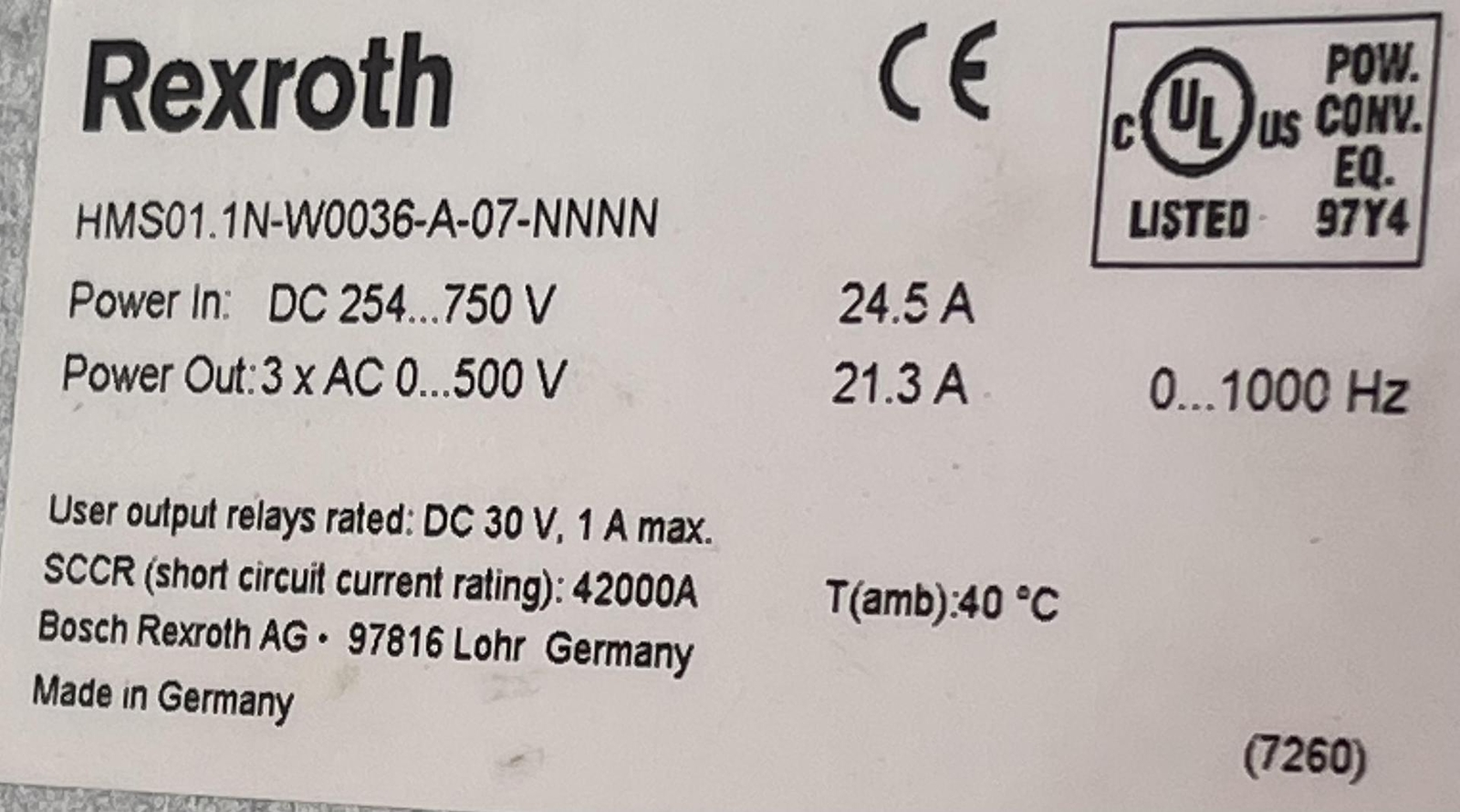 Rexroth HMS01.1N-W0036-A-07-NNNN