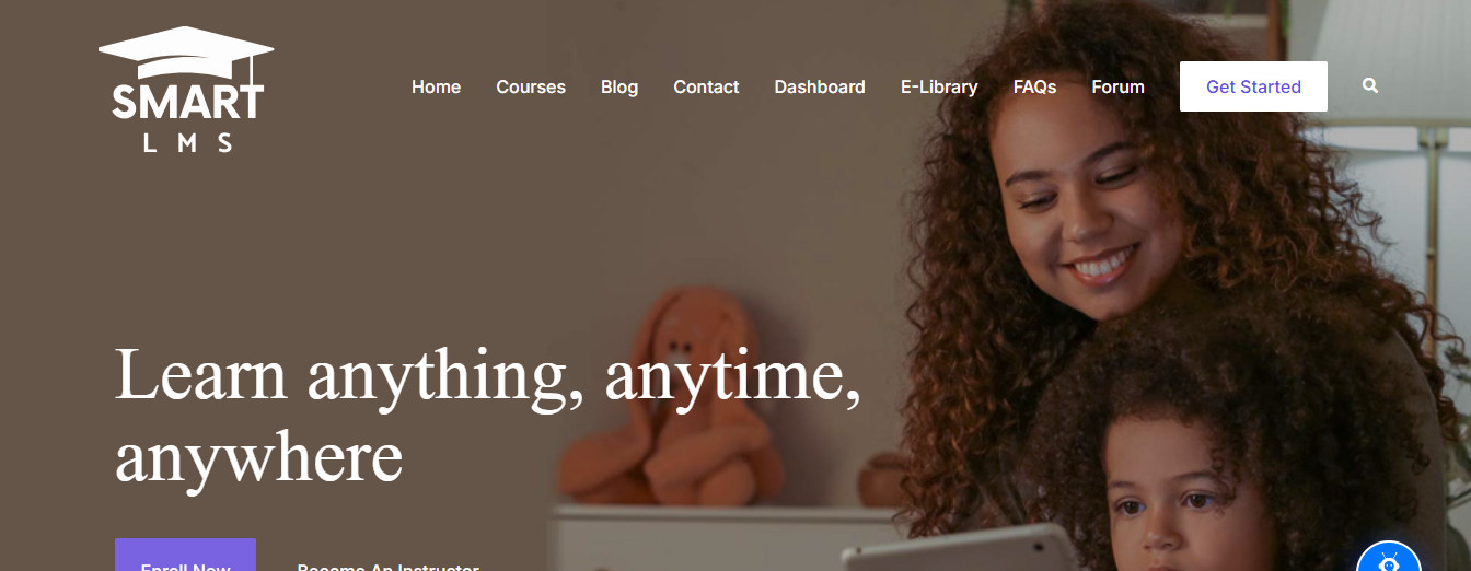 Smart Learning Management Website For Sale