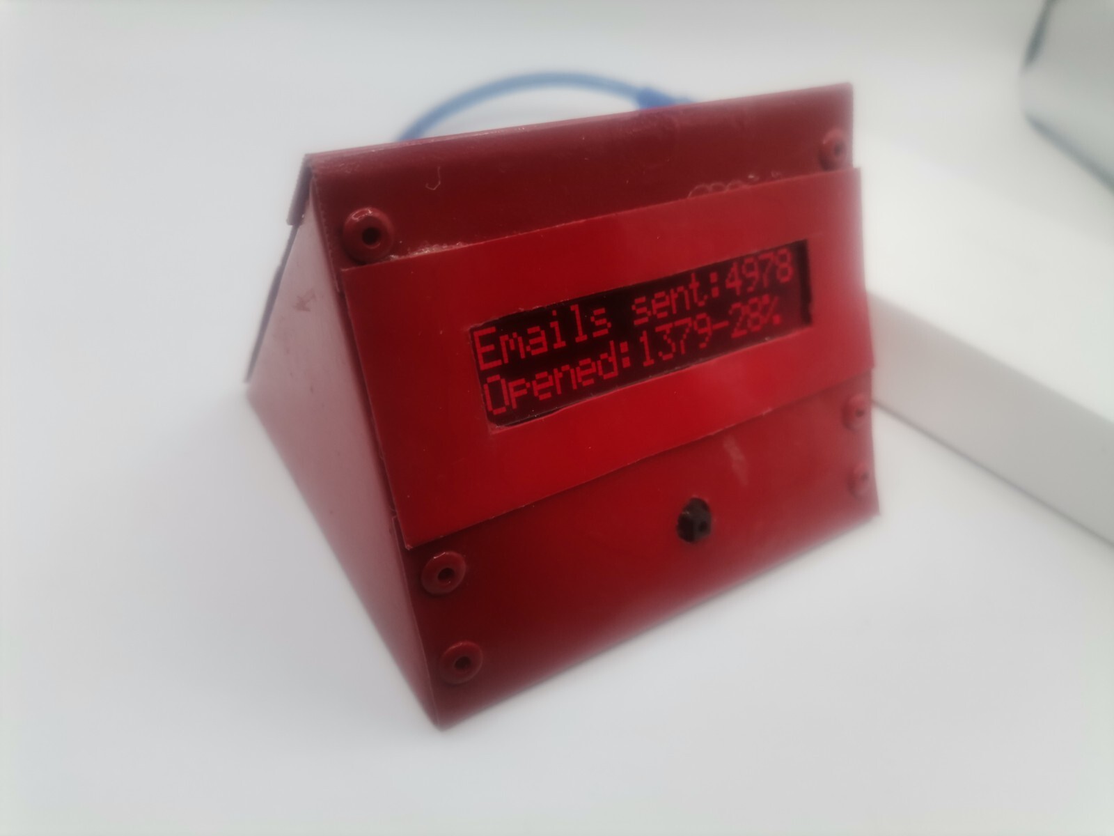 2×16 Info Wi-Fi Display: Live Web Visits, FB Likes, YT Views, …