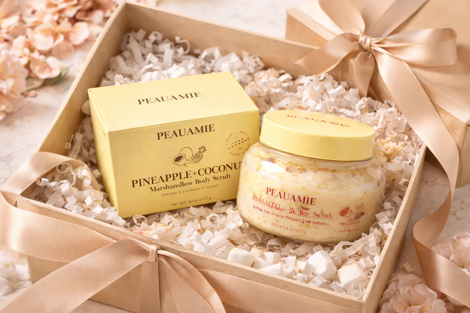 Pineapple coconut body scrub
