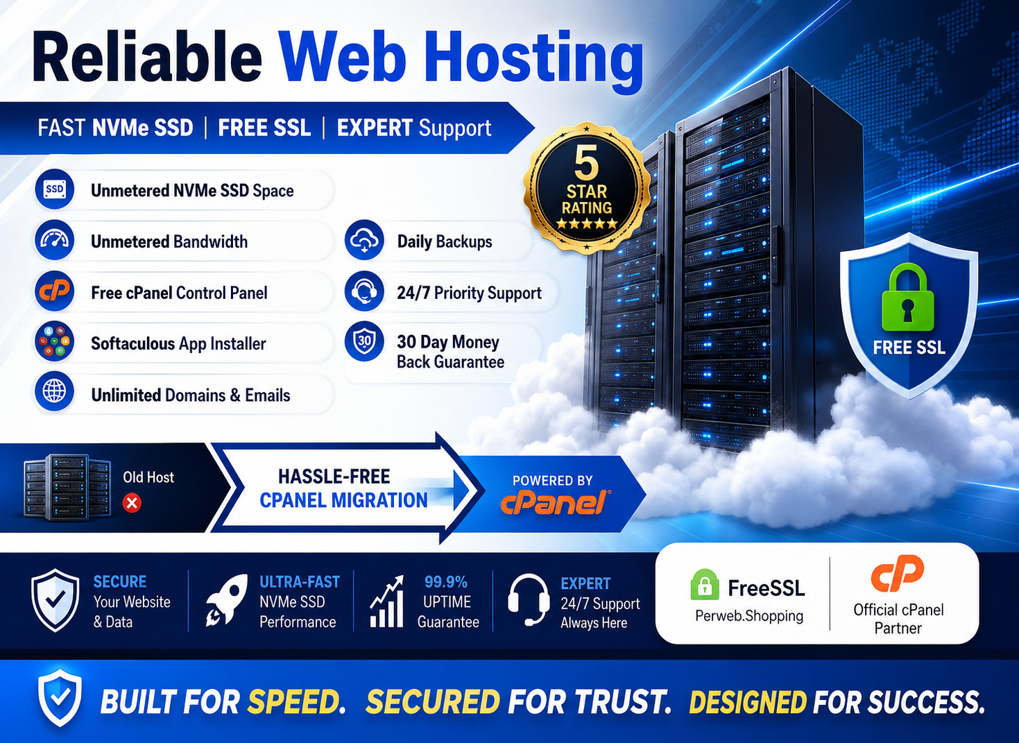 Reliable Web Hosting – ⚙️ Unlimited SSD | Free SSL | 24/7 Support | $14.99/Year!