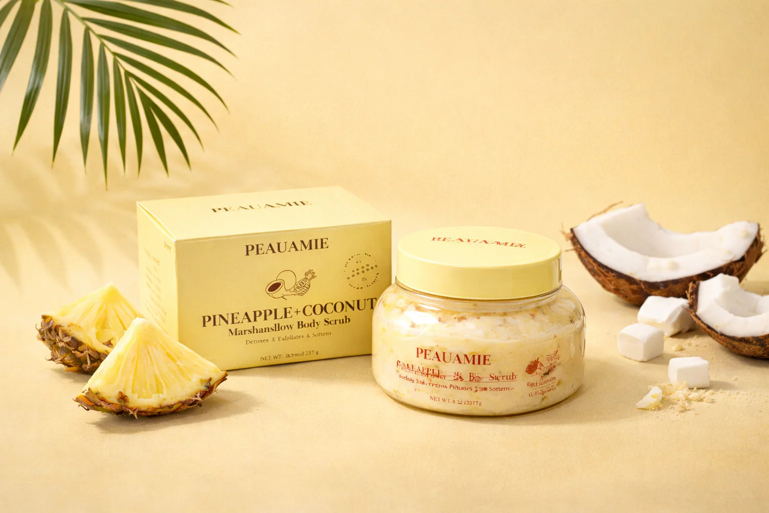 Pineapple coconut body scrub