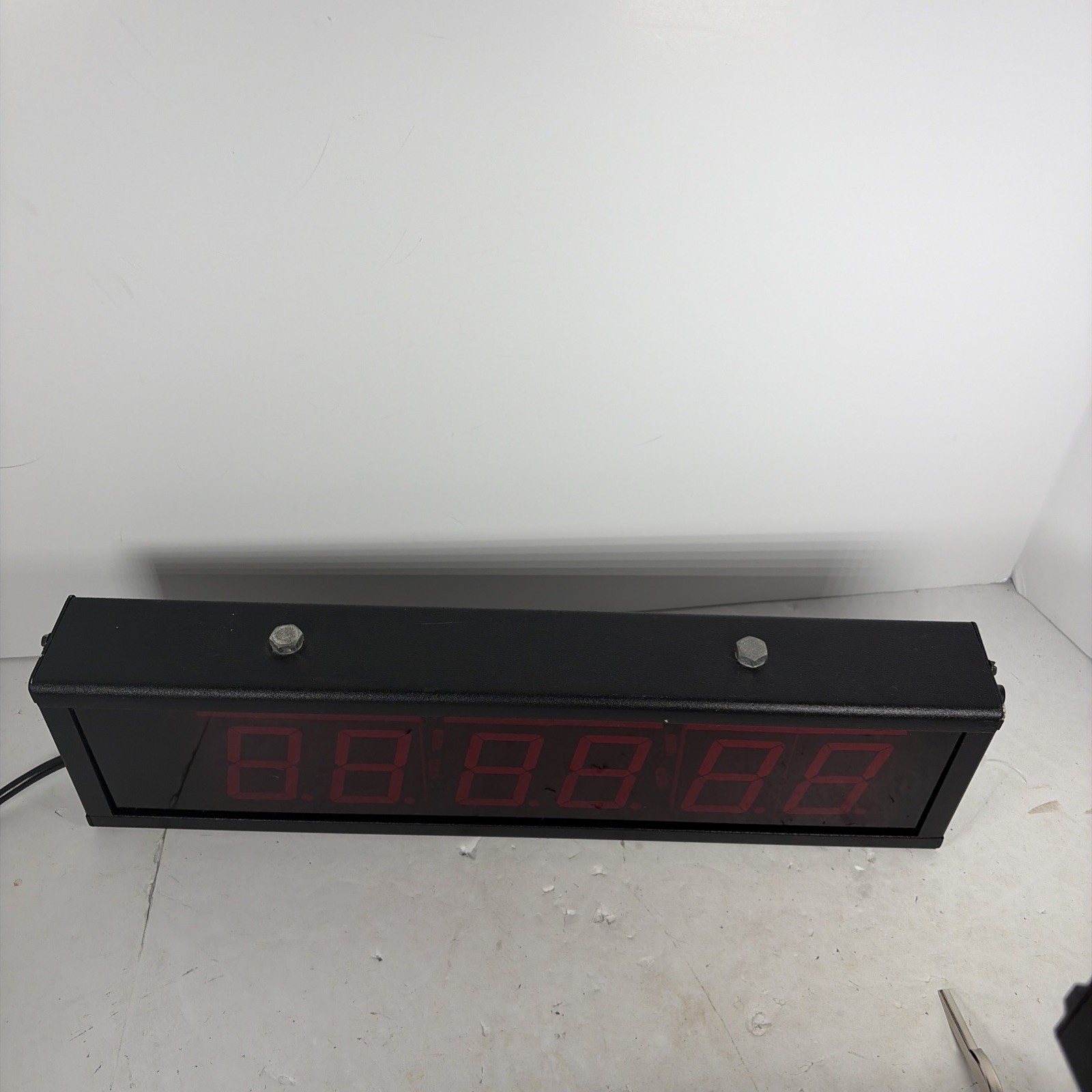 Electronic Displays Inc Industrial LED Clock Gym Timer 16” Long