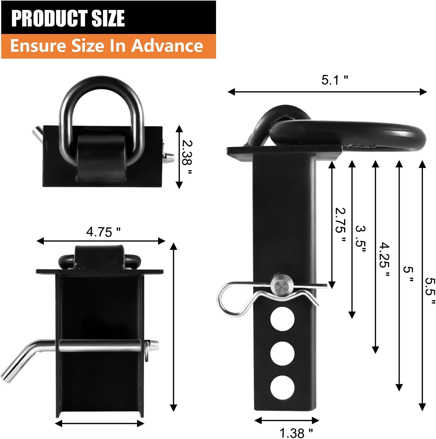 Stake Pocket D Ring Tie Down Trailer Stake Pocket Accessories Heavy Duty Breakin