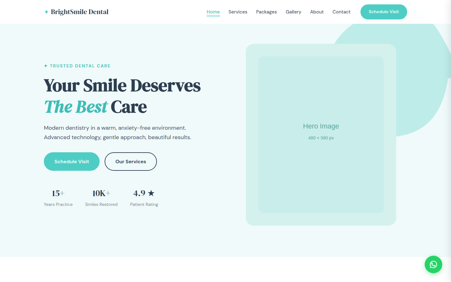 Dental Clinic Website – Professional HTML Landing Page – Medical – Responsive