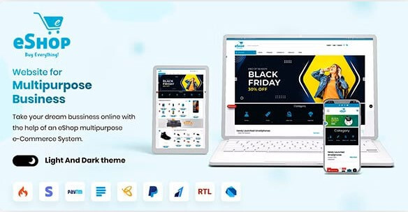 eShop v3.0.2 – eCommerce Single Vendor App Shopping eCommerce App with Flutter