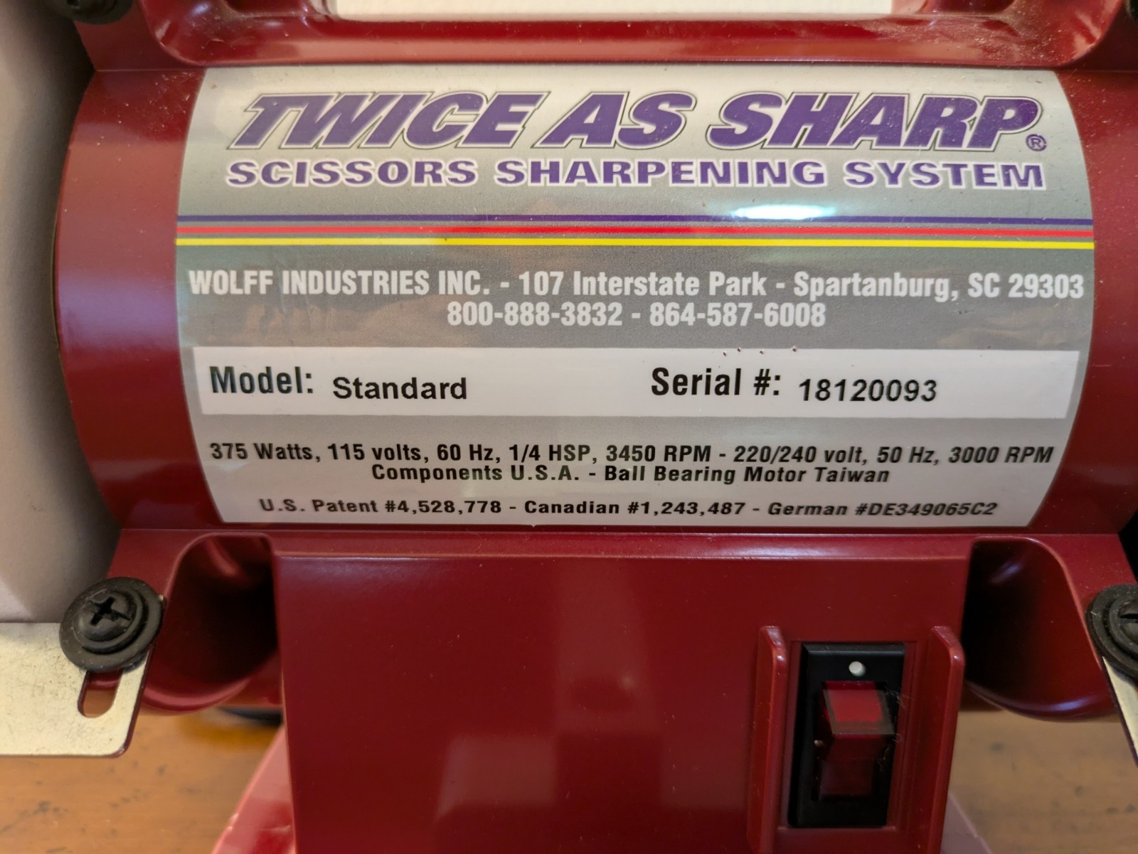 Wolff Industries Twice-as-Sharp Scissor Sharpening System REDUCED PRICE