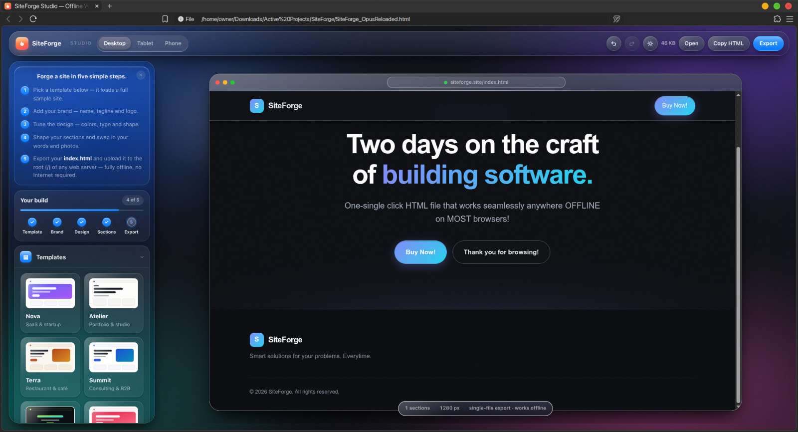 SiteForge Website Generator | Script + Own The Business!