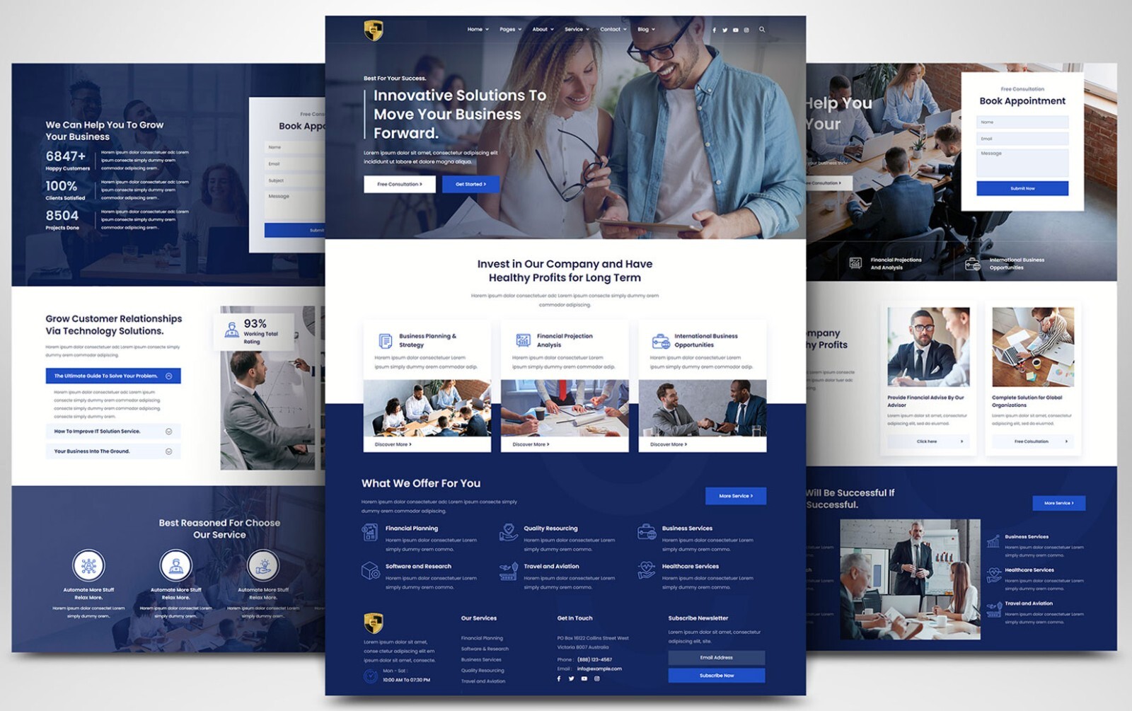 CUSTOM PROFESSIONAL WEBSITE FOR CONSULTING SERVICES AND AGENCIES WORDPRESS