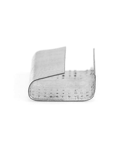 500 QWORK Metal Seals for 5/8 inch Steel Strapping Packaging Pallet Banding Clip